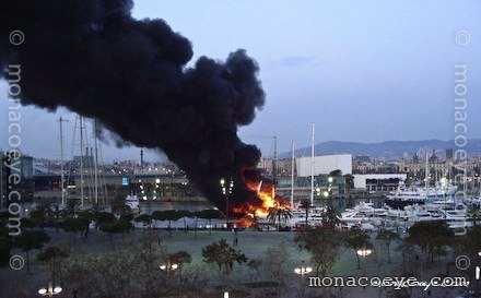 Barcelona Port Vell Fire