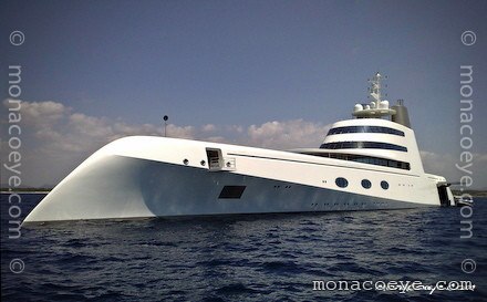 Andrey Melnichenko's new yacht A in Palma de Mallorca