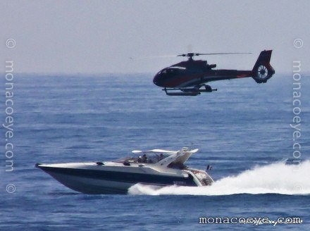 Helicopter speedboat