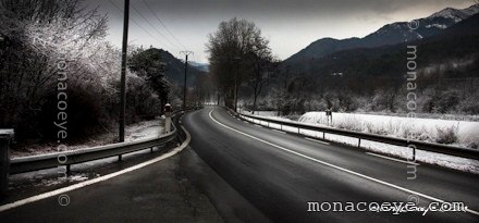 Frosty Road near Malaussene