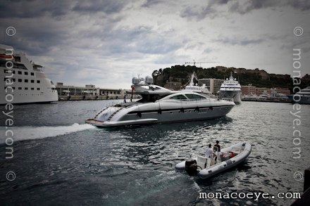 Awesome arrives at the Monaco Yacht Show