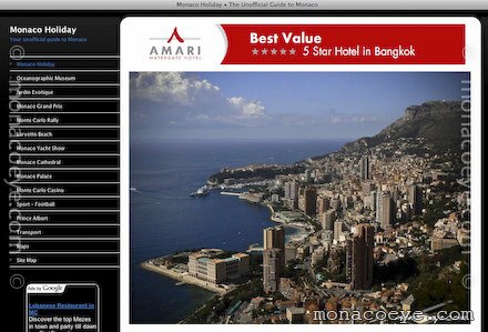 Monte Carlo Grand Prix and Monaco Hotel and Tourist site