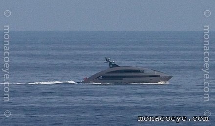 Ocean Emerald cruising off Monaco