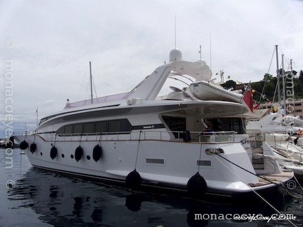 Tecnomarine yacht at the Grand Prix